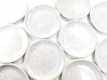 Load image into Gallery viewer, pottery dish speckled white, FREE SHIPPING, small ceramic dish