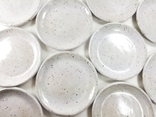 Load image into Gallery viewer, pottery dish speckled white, FREE SHIPPING, small ceramic dish