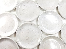 Load image into Gallery viewer, pottery dish speckled white, FREE SHIPPING, small ceramic dish