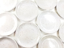 Load image into Gallery viewer, pottery dish speckled white, FREE SHIPPING, small ceramic dish