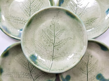 Load image into Gallery viewer, pottery dish ferns, FREE SHIPPING, small ceramic dish