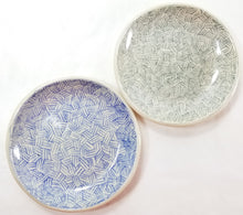 Load image into Gallery viewer, pottery dish hand drawn lines, FREE SHIPPING, small ceramic dish