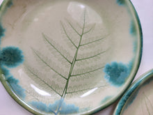 Load image into Gallery viewer, pottery dish ferns, FREE SHIPPING, small ceramic dish