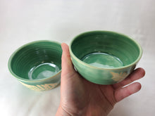 Load image into Gallery viewer, pottery bowl, cereal bowl with ferns, FREE SHIPPING