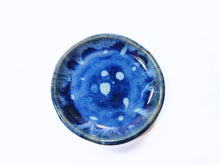 Load image into Gallery viewer, pottery dish blue, FREE SHIPPING, small ceramic dish