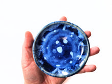 Load image into Gallery viewer, pottery dish blue, FREE SHIPPING, small ceramic dish