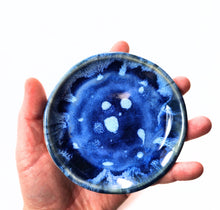 Load image into Gallery viewer, pottery dish blue, FREE SHIPPING, small ceramic dish
