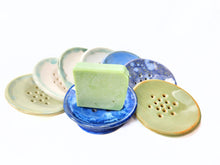 Load image into Gallery viewer, pottery soap dish, various colors, FREE SHIPPING, ceramic sponge holder