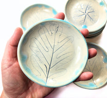 Load image into Gallery viewer, pottery dish oak leaf, FREE SHIPPING, small ceramic dish
