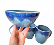 Load image into Gallery viewer, pottery bowl, soup bowl CLOUDS, FREE SHIPPING