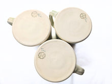 Load image into Gallery viewer, pottery mug with fern imprint, FREE SHIPPING, handmade ceramic fern mug