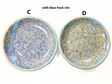 Load image into Gallery viewer, pottery dish hand drawn lines, FREE SHIPPING, small ceramic dish