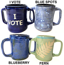 Load image into Gallery viewer, pottery mug with 2 handles, FREE SHIPPING