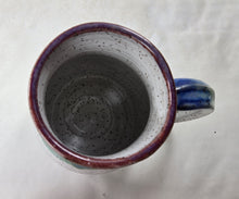 Load image into Gallery viewer, pottery mug with layered "sunset" glaze, curvy, FREE SHIPPING