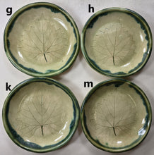 Load image into Gallery viewer, pottery dish grape leaf, FREE SHIPPING, small ceramic dish