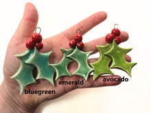 Load image into Gallery viewer, holiday ornament Holly, FREE SHIPPING, Christmas ornament