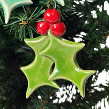 Load image into Gallery viewer, holiday ornament Holly, FREE SHIPPING, Christmas ornament