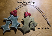 Load image into Gallery viewer, holiday ornament Holly, FREE SHIPPING, Christmas ornament