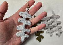 Load image into Gallery viewer, holiday ornament fern leaf, FREE SHIPPING, Christmas ornament
