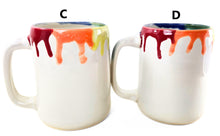 Load image into Gallery viewer, pottery mug rainbow glaze, FREE SHIPPING, handmade ceramic mug