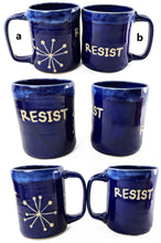Load image into Gallery viewer, RESIST mug, FREE SHIPPING, handmade ceramic mug