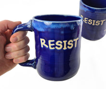 Load image into Gallery viewer, RESIST mug, FREE SHIPPING, handmade ceramic mug