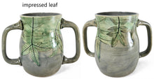 Load image into Gallery viewer, pottery mug with 2 handles, FREE SHIPPING