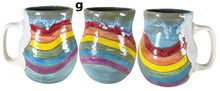 Load image into Gallery viewer, pottery mug rainbow, handmade ceramic mug