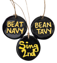 Load image into Gallery viewer, BEAT NAVY or "Bean Tavy" or "Sing 2nd" Christmas ornament
