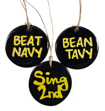 Load image into Gallery viewer, BEAT NAVY or "Bean Tavy" or "Sing 2nd" Christmas ornament