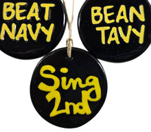 Load image into Gallery viewer, BEAT NAVY or "Bean Tavy" or "Sing 2nd" Christmas ornament
