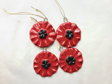Load image into Gallery viewer, holiday ornament poppy, FREE SHIPPING, Christmas ornament