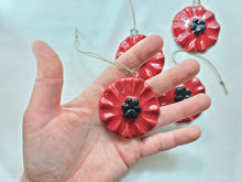 Load image into Gallery viewer, holiday ornament poppy, FREE SHIPPING, Christmas ornament