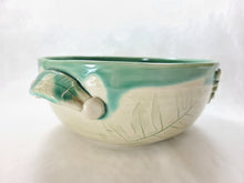 Load image into Gallery viewer, pottery bowl, serving bowl with ferns, FREE SHIPPING, small ceramic serving bowl