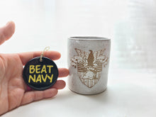 Load image into Gallery viewer, BEAT NAVY or "Bean Tavy" Christmas ornament, FREE SHIPPING