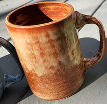 Load image into Gallery viewer, pottery mug, rustic mahogany, FREE SHIPPING, ceramic mug