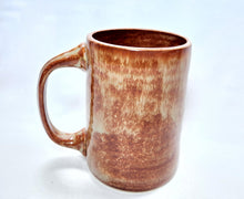 Load image into Gallery viewer, pottery mug, rustic mahogany, FREE SHIPPING, ceramic mug