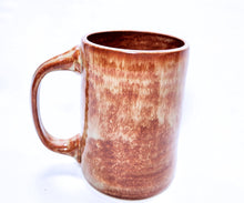 Load image into Gallery viewer, pottery mug, rustic mahogany, FREE SHIPPING, ceramic mug