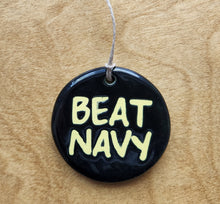 Load image into Gallery viewer, BEAT NAVY or "Bean Tavy" Christmas ornament, FREE SHIPPING