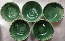 Load image into Gallery viewer, pottery bowl, soup bowl with fern impressions, FREE SHIPPING, handmade ceramic bowl