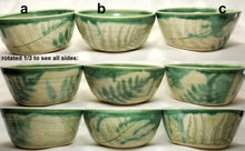 Load image into Gallery viewer, pottery bowl, soup bowl with fern impressions, FREE SHIPPING, handmade ceramic bowl