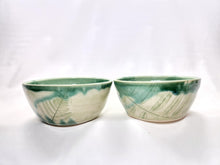 Load image into Gallery viewer, pottery bowl, soup bowl with fern impressions, FREE SHIPPING, handmade ceramic bowl