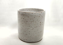 Load image into Gallery viewer, pottery cup "highball glass" speckled white, FREE SHIPPING, ceramic cup