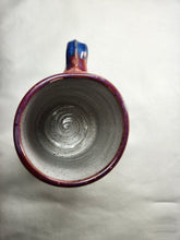 Load image into Gallery viewer, pottery mug with layered "sunset" glaze, FREE SHIPPING