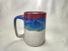 Load image into Gallery viewer, pottery mug with layered "sunset" glaze, FREE SHIPPING
