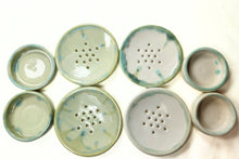 Load image into Gallery viewer, pottery soap dish, various colors, FREE SHIPPING, ceramic sponge holder