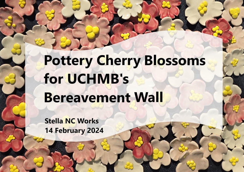 Pottery Cherry Blossoms for UCHMB's Bereavement Wall