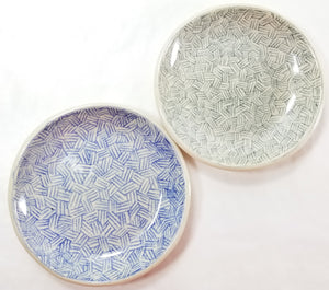 pottery dish hand drawn lines, FREE SHIPPING, small ceramic dish