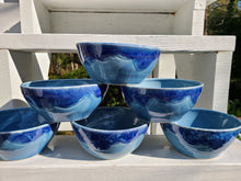 Load image into Gallery viewer, pottery bowl, soup bowl CLOUDS, FREE SHIPPING
