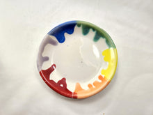 Load image into Gallery viewer, pottery dish rainbow, FREE SHIPPING, small ceramic dish
